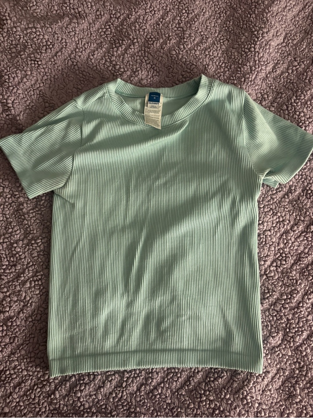 Old Navy Ribbed Short Sleeve Top - Mint